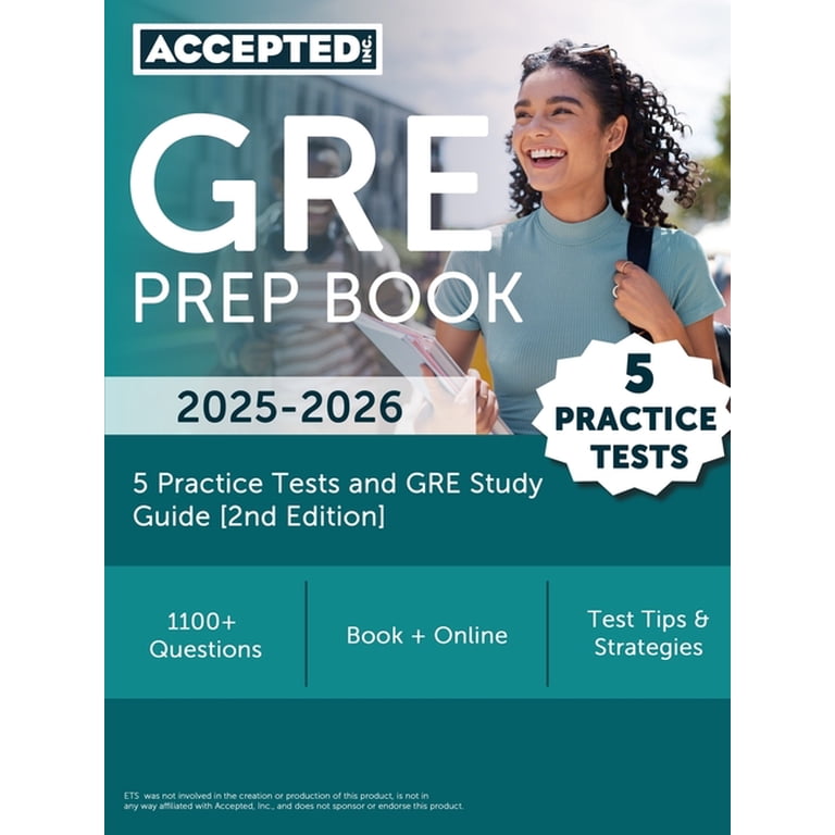 GRE Prep Book 2025-2026: 5 Practice Tests and GRE Study Guide [2nd