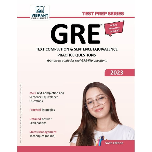 GRE Text Completion and Sentence Equivalence Practice Questions, (Paperback)
