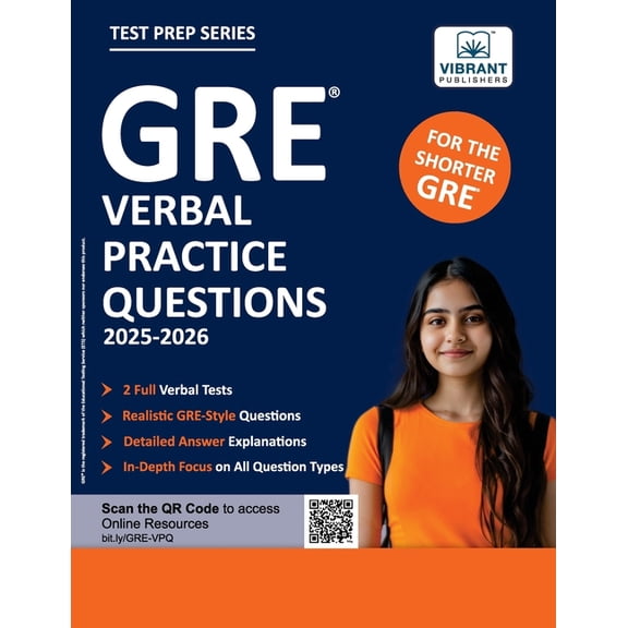 GRE Verbal Practice Questions: Includes 600+ Questions, 2 Timed Tests, High-Difficulty Sections, Detailed Answer Explana, (Paperback)