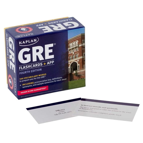 Pre-Owned Kaplan Test Prep: GRE Vocabulary Flashcards + App (Cards)
