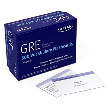 GRE Vocabulary Flashcards + Online Access to Review Your Cards a Practice Test and Video Tutorials (Kaplan Test Prep) 9781506259703 1506259707 Paperback Fifth edition