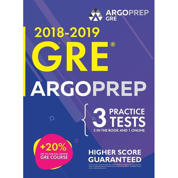 GRE by ArgoPrep: GRE Prep 2018 + 14 Days Online Comprehensive Prep Included + Videos + Practice Tests GRE Book 2018-2019, (Hardcover)