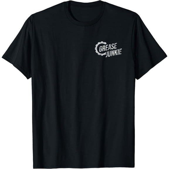 GREASE JUNKIE MONKEY MECHANIC TECH GARAGE REPAIR ENGINES T-Shirt