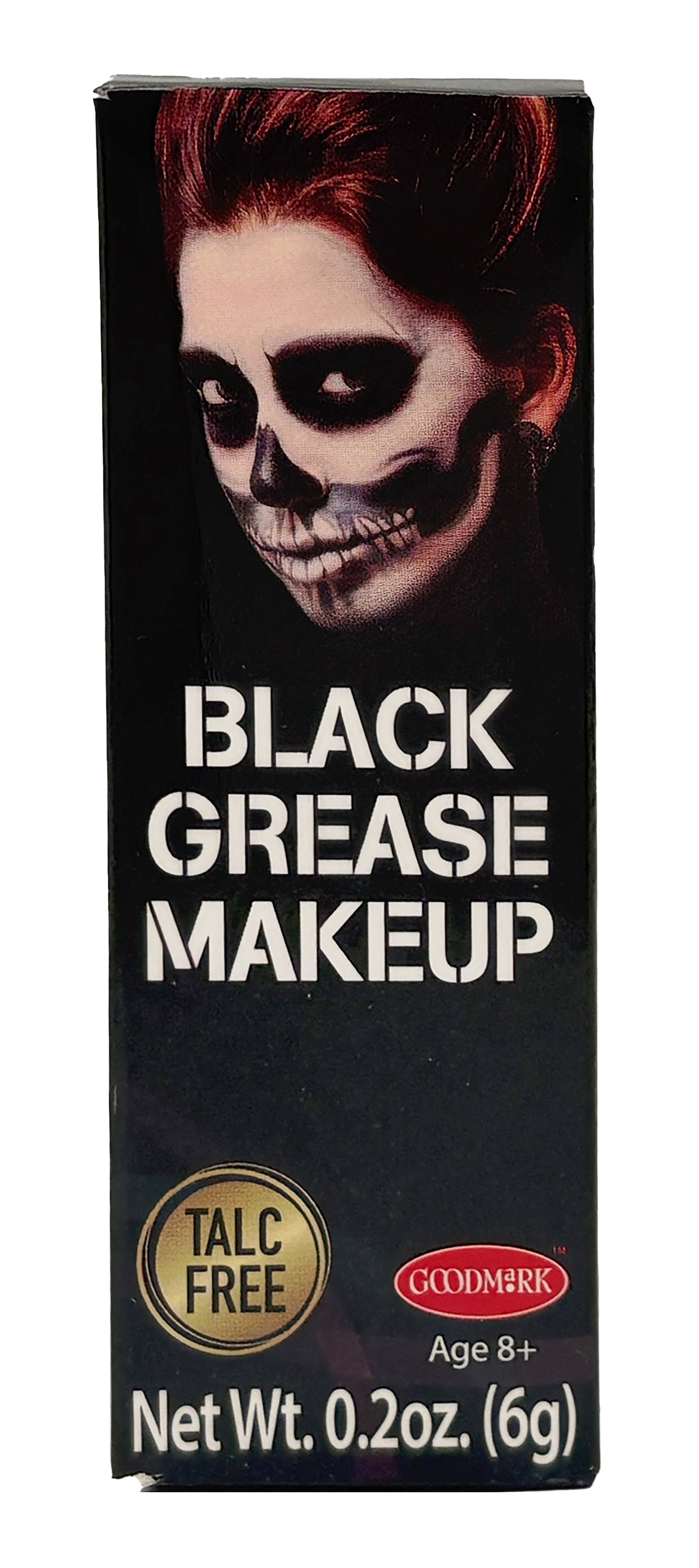 Grease Makeup, Black, 0.2oz, Halloween Makeup for Adults by Goodmark