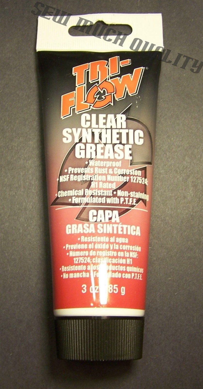 GREASE Tri-Flow 3oz. Tube Clear Synthetic Lubricant Sewing Machine Gears  Parts supplier:sew_much_quality