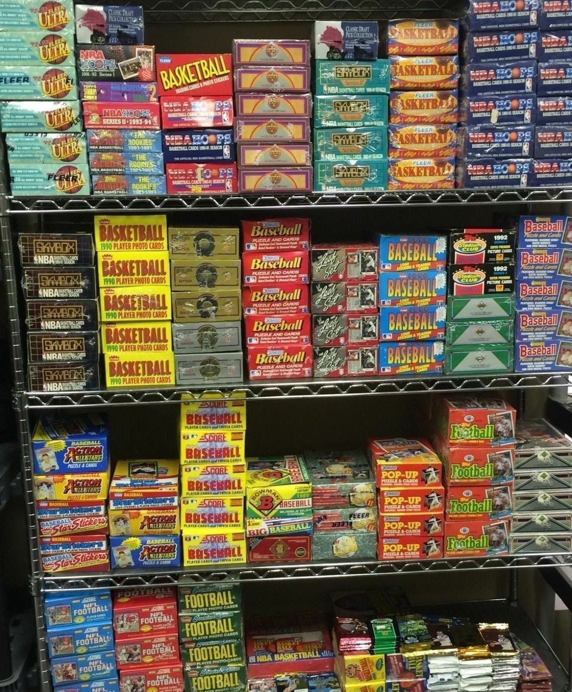 GREAT LOT OF OLD UNOPENED FOOTBALL CARDS IN PACKS From the Early '90s. | Superior Sports Investments