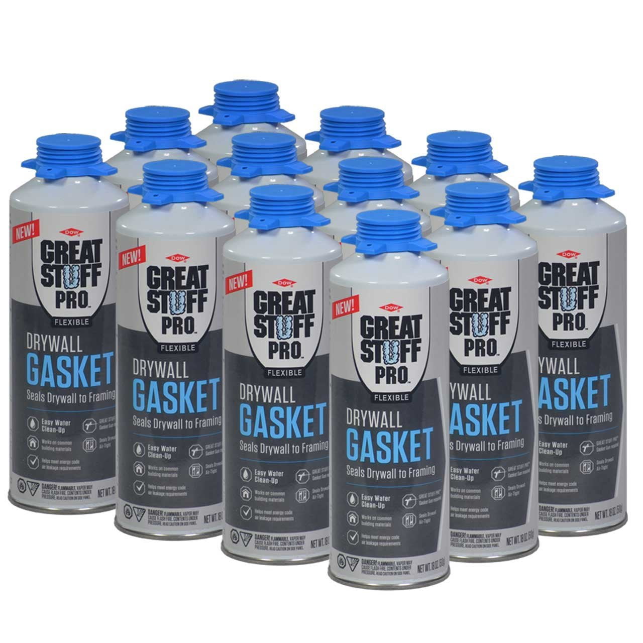 Great Stuff - Drywall Gasket Foam (Box of 12) main image 0