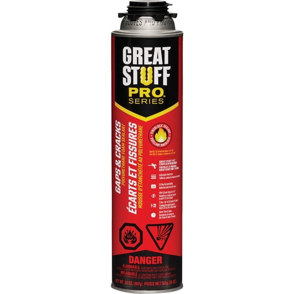 Great Stuff Pro G&C Foam Sealant - 24 Oz Residential Use, Standard Application
