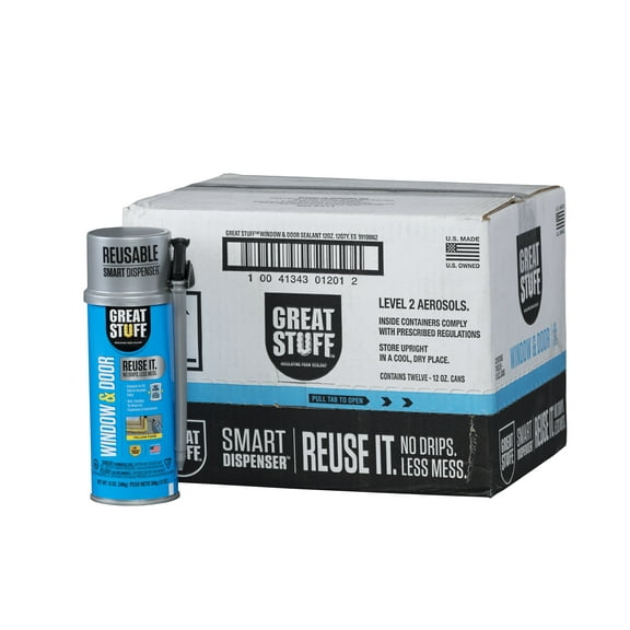 GREAT STUFF SMART DISPENSER Window & Door 12oz Case of 12