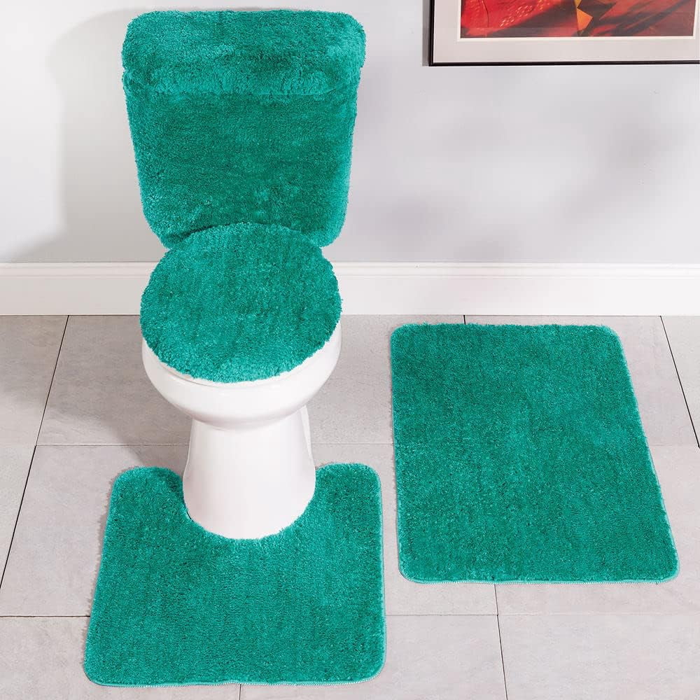GREAT Stoneberry Home 5Piece Bath Rug Set, Teal