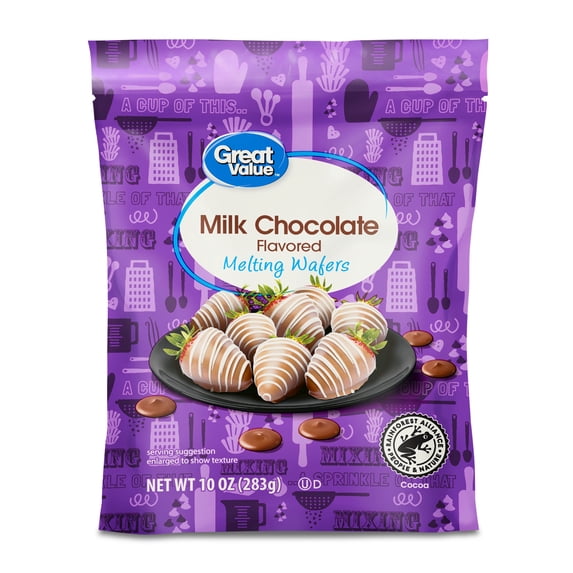 Great Value Milk Chocolate Flavored Melting Wafers, 10 oz