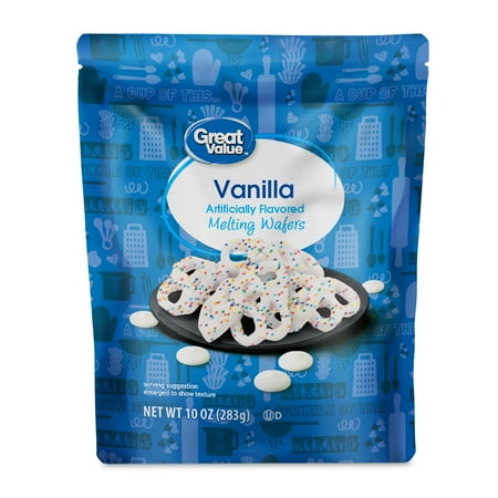 Great Value Vanilla Melting Wafers, 10 oz Bag