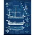 thumbnail image 1 of GREATBIGCANVAS Antique Ship Blueprint I Unframed Poster Print, 1 of 10