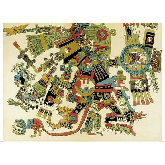 GREATBIGCANVAS Tezcatlipoca Unframed Poster Print