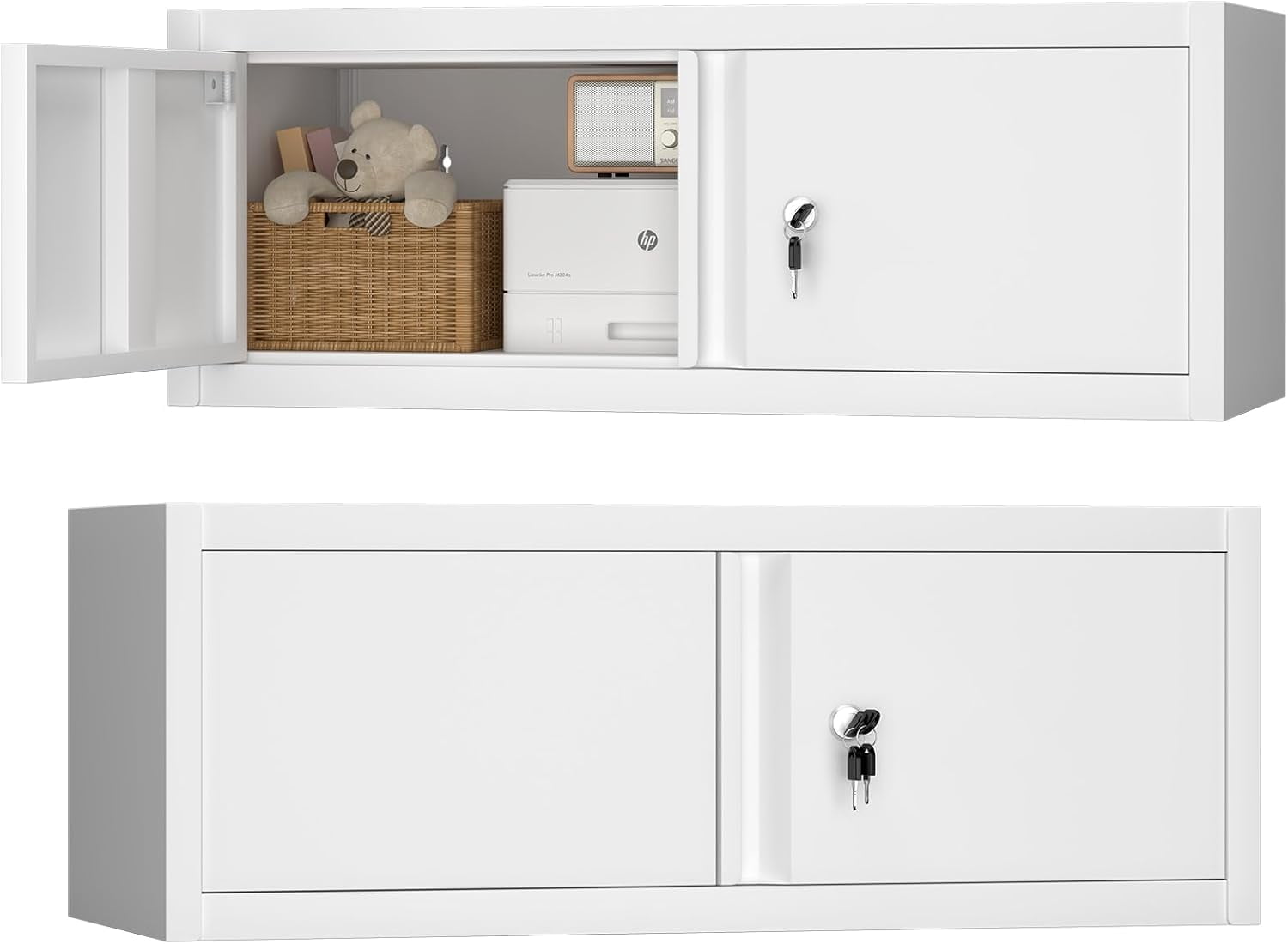 GREATMEET Metal Wall Cabinet, Wall Mounted Storage Cabinet For Garage - View #12