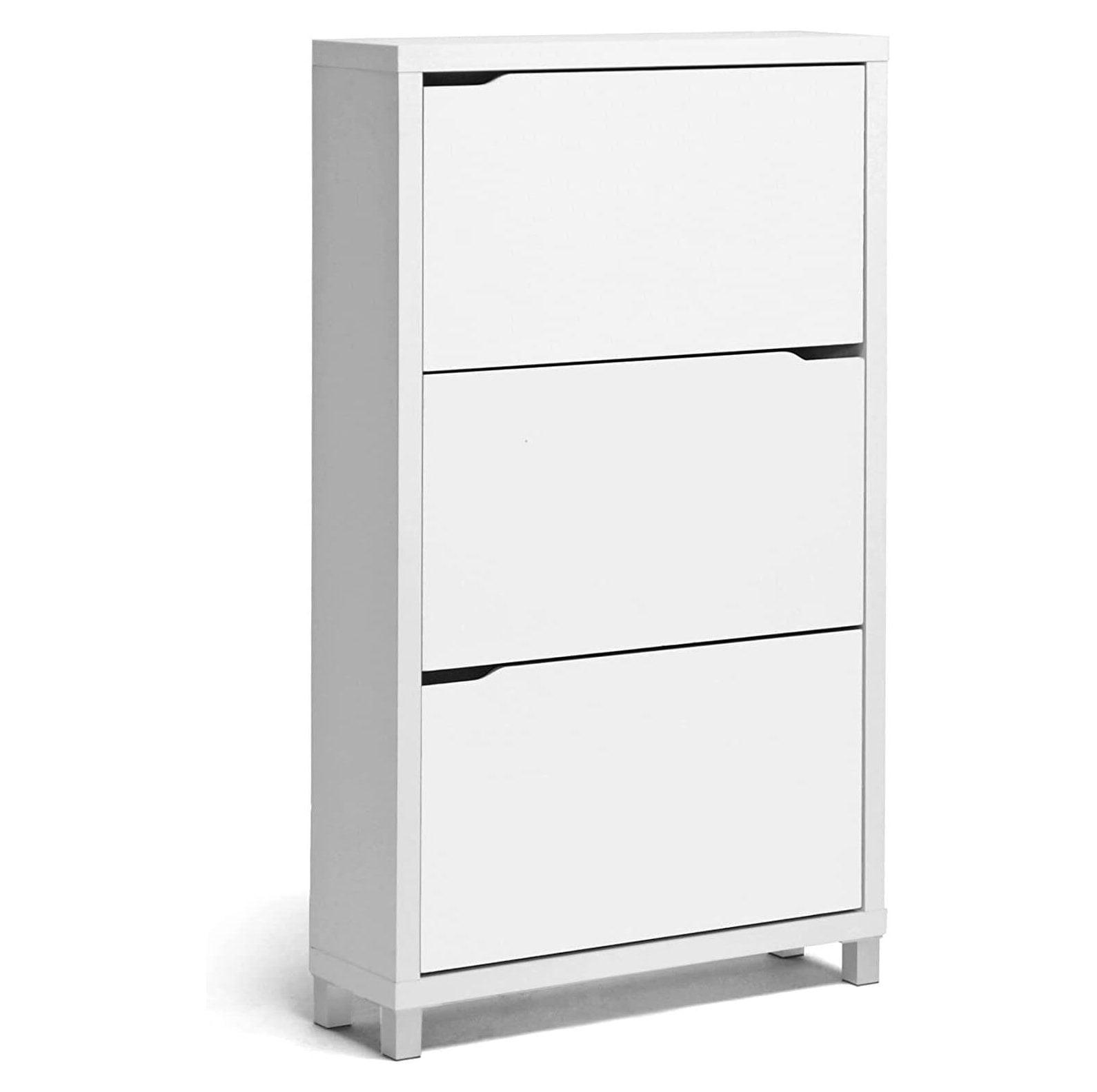 GREATYUUO 3 Tier Modern Shoe White