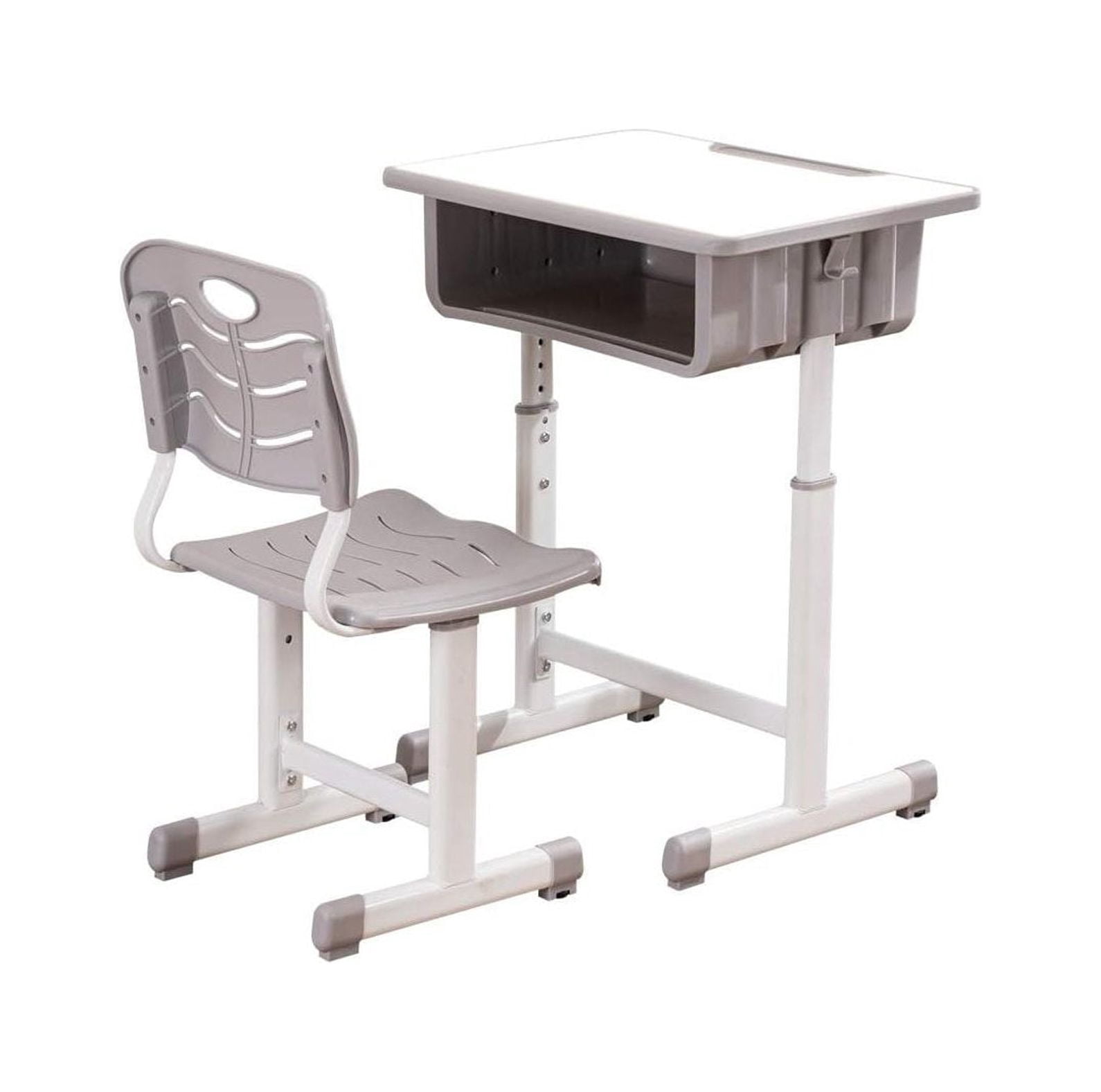 GREATYUUO Adjustable Students Children Desk and Chairs Set,Kids Desk