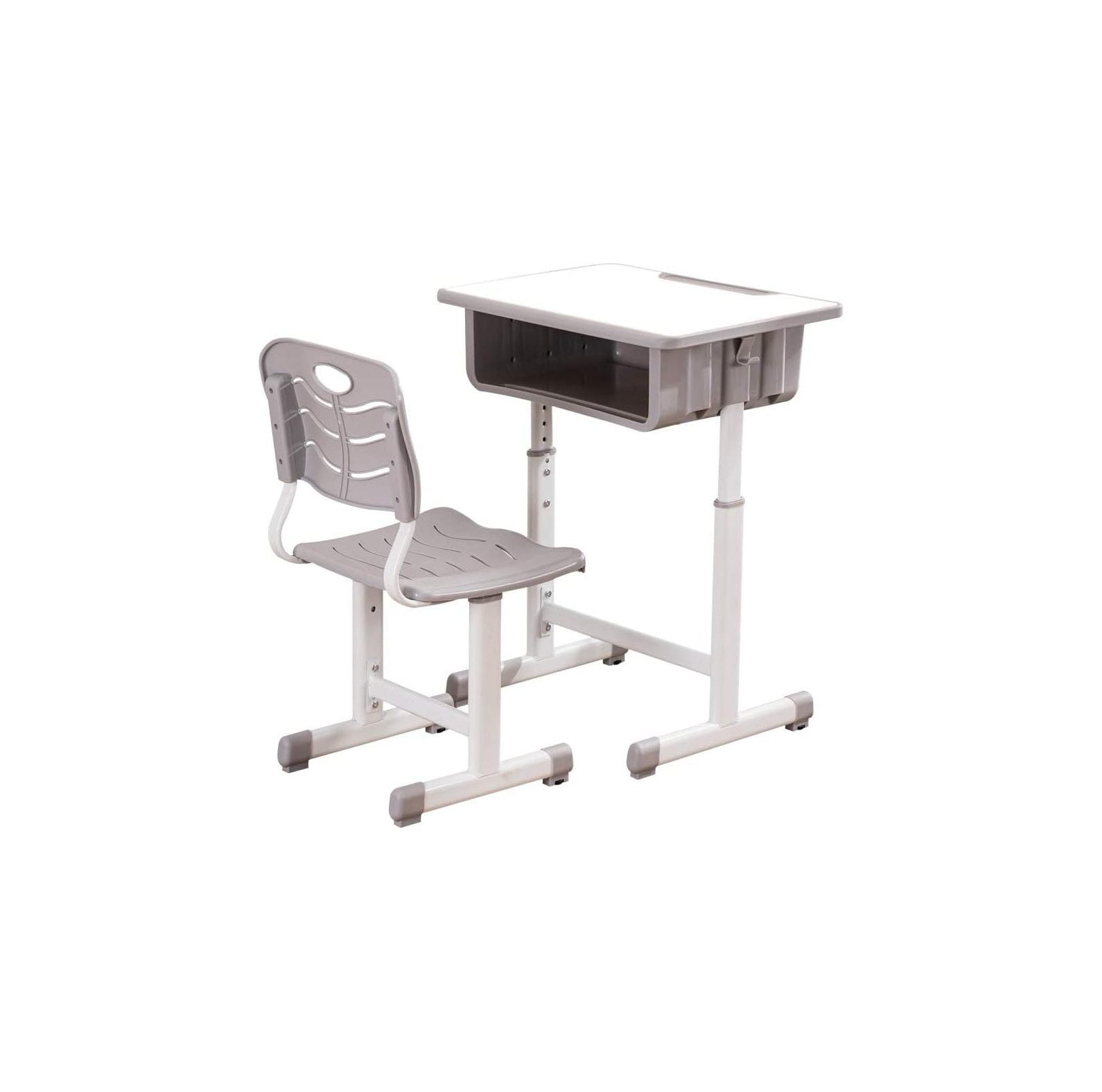 GREATYUUO Adjustable Students Children Desk and Chairs Set,Kids Desk