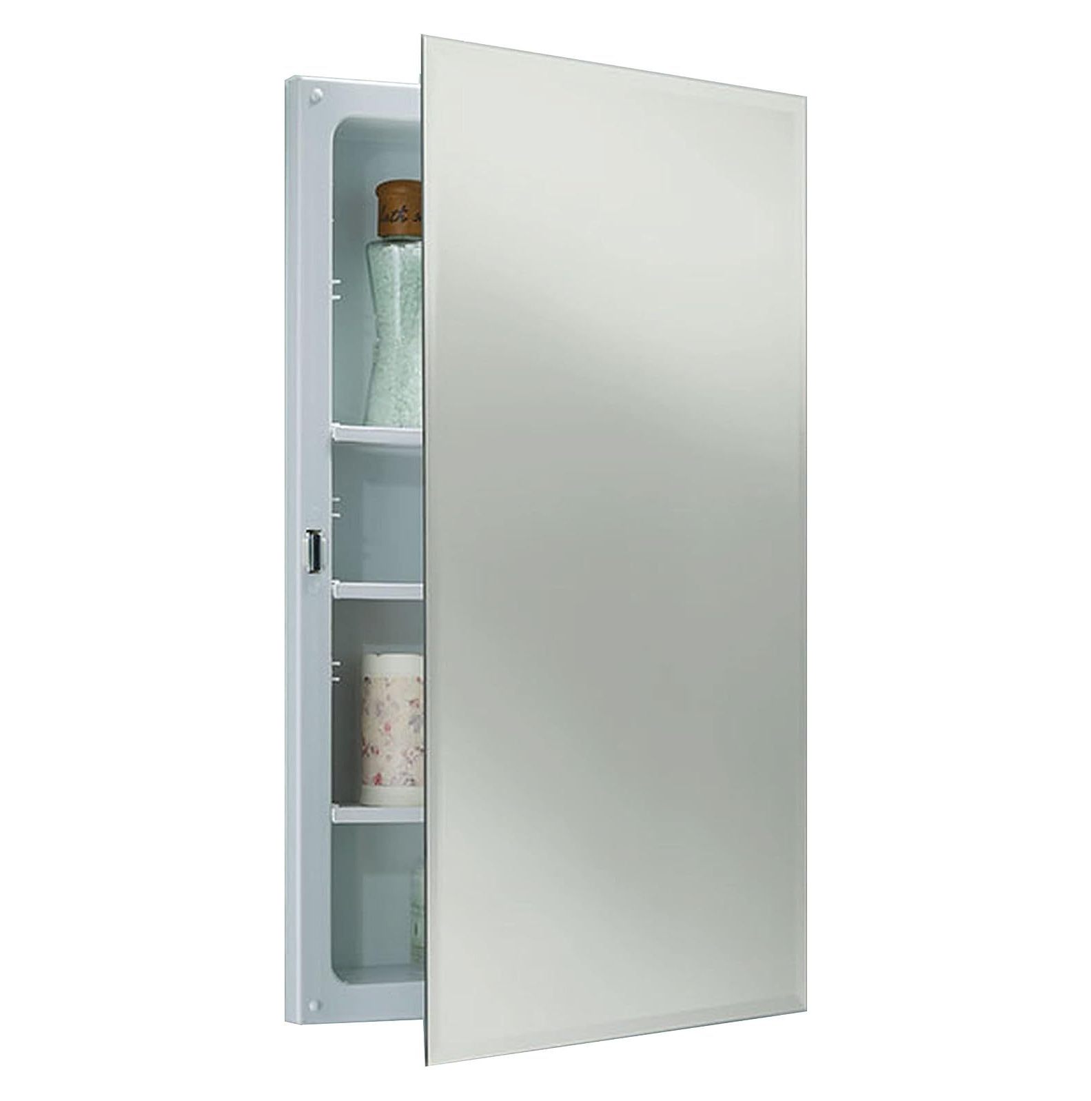 GREATYUUO B773385 Frameless Horizon SingleDoor Recessed Medicine