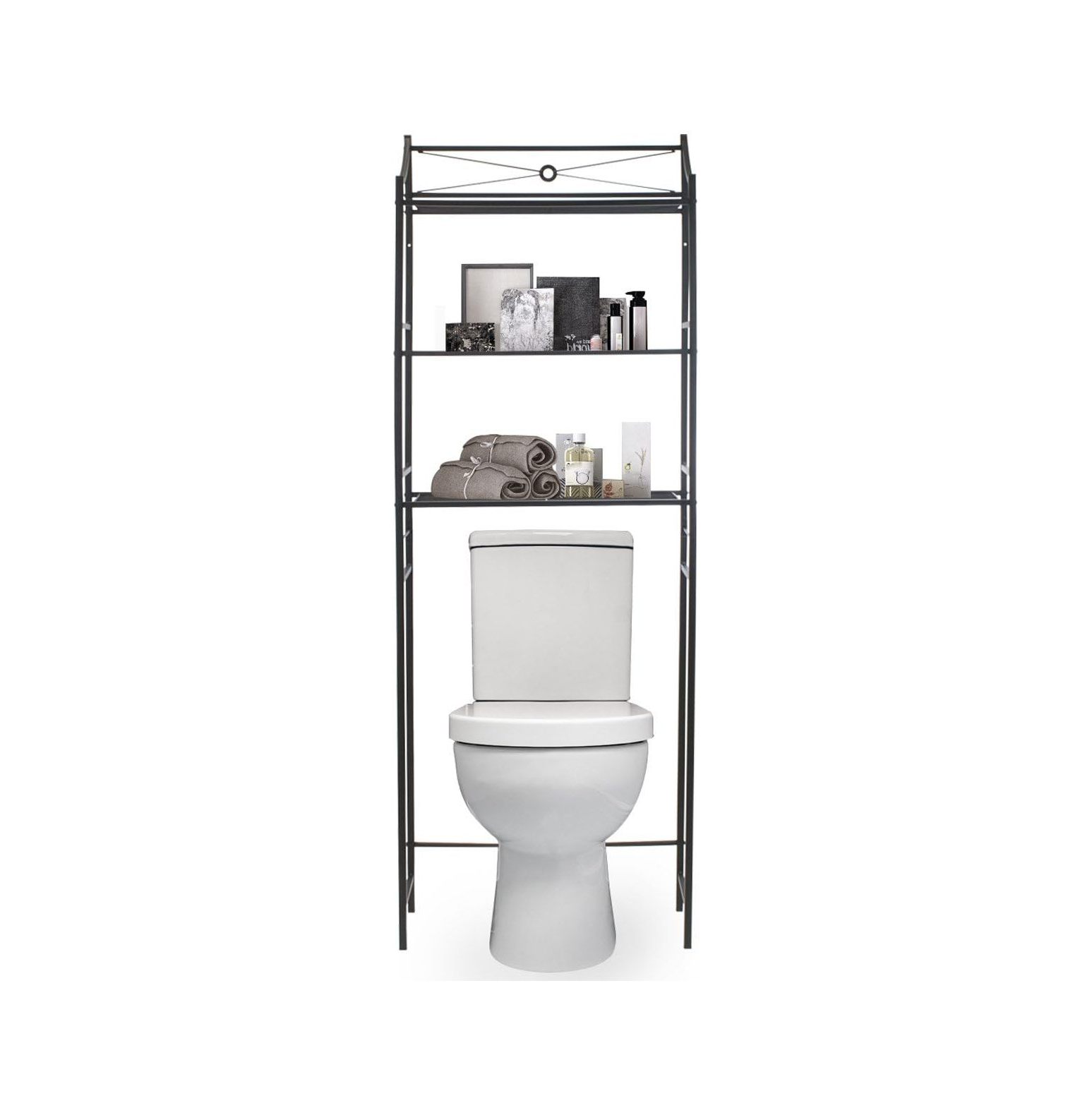 GREATYUUO Bathroom Storage Shelf Over Toilet Space Saver, Freestanding
