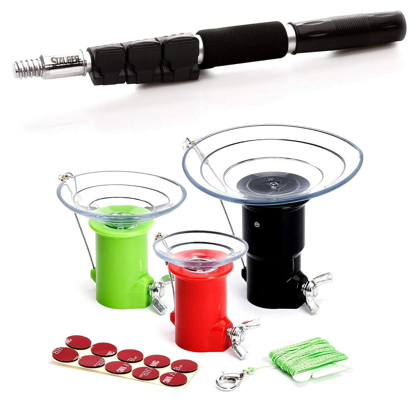 GREATYUUO Best Bulb Changer with PowerLatch Extension Pole (Kit, 4 Feet