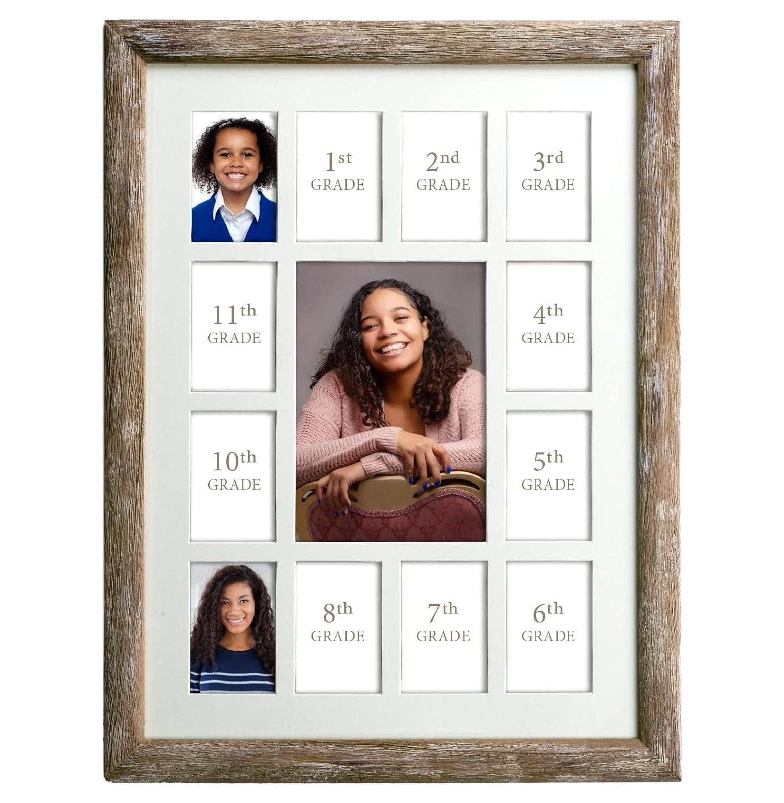 GREATYUUO Collage Picture Frame School Years Photo Frame with 13