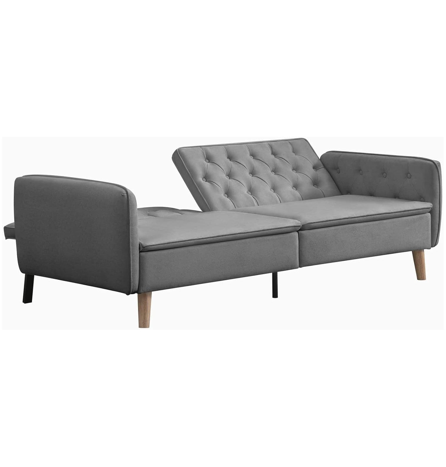GREATYUUO Convertible Futon Sofa Bed, Loveseat Sleeper Couch with