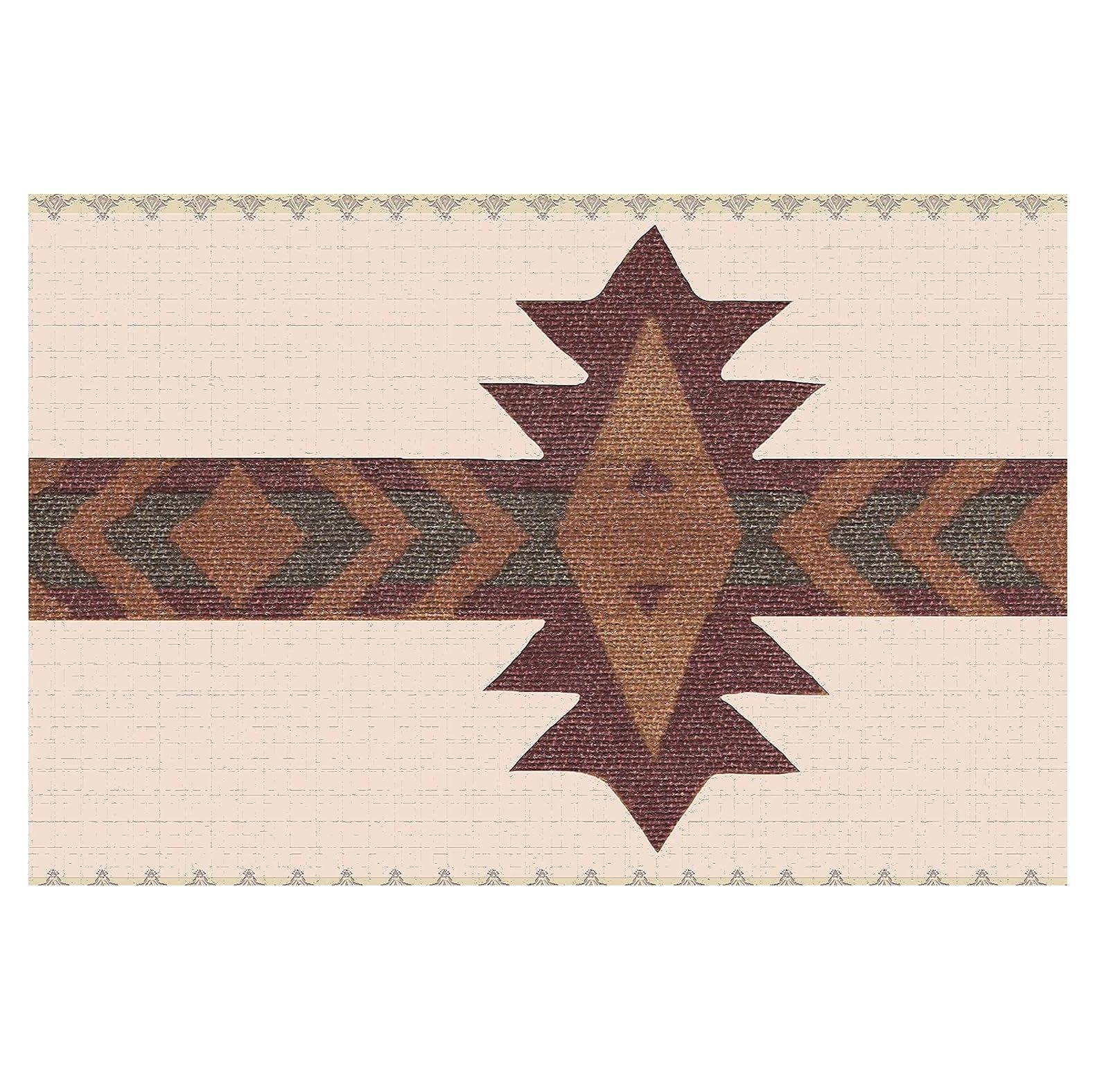 GREATYUUO DDAZBD9324 Peel and Stick Wallpaper Border Southwestern