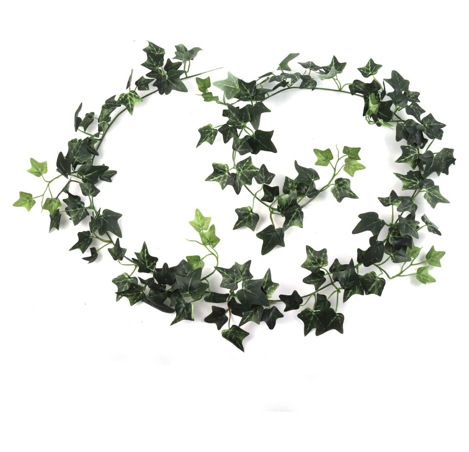 GREATYUUO Green English , 6Ft, Detailed Green & Light Green Vine Leaves