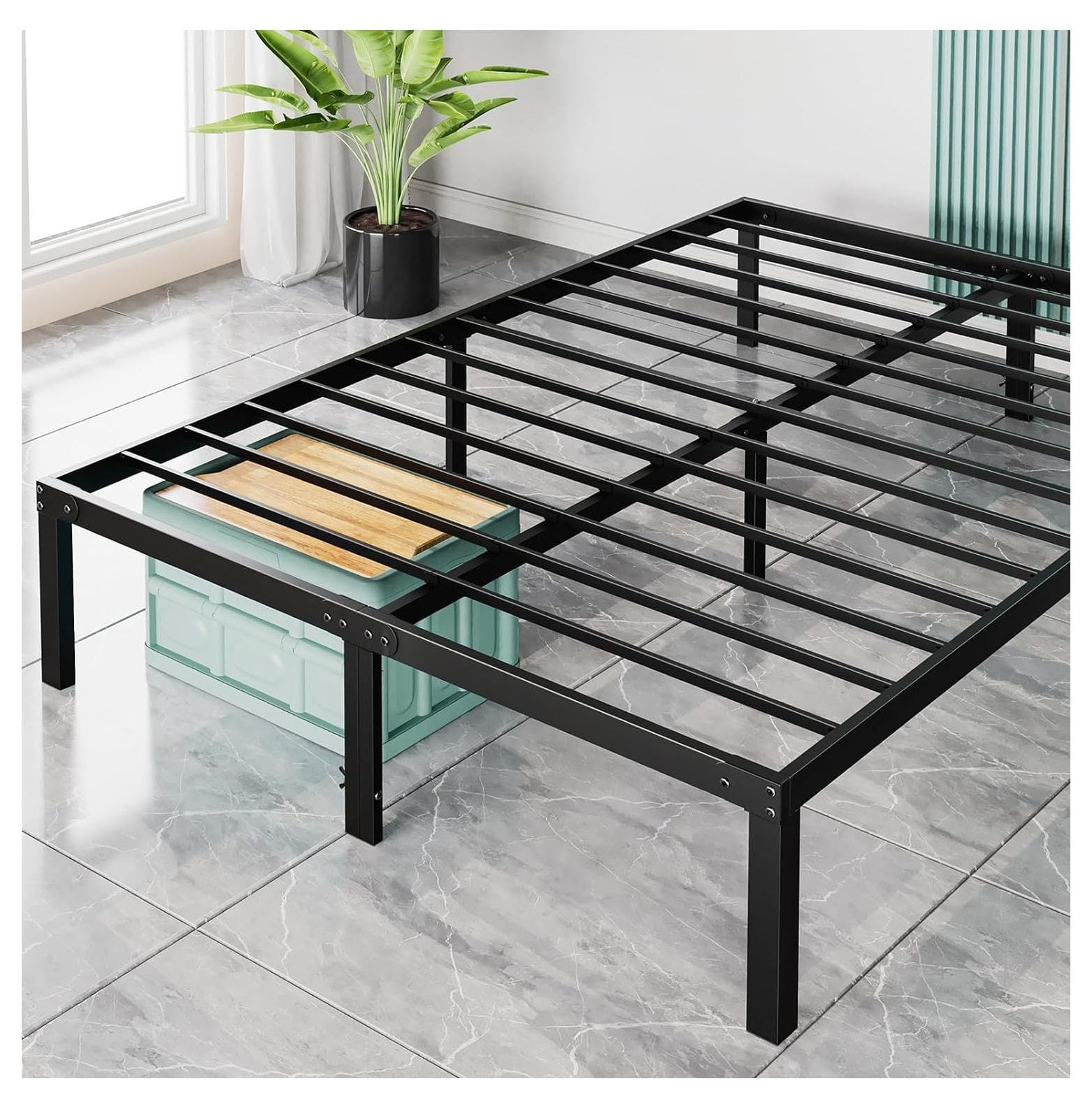 GREATYUUO King Bed Frame Heavy Duty Metal Platform Bed Frames King