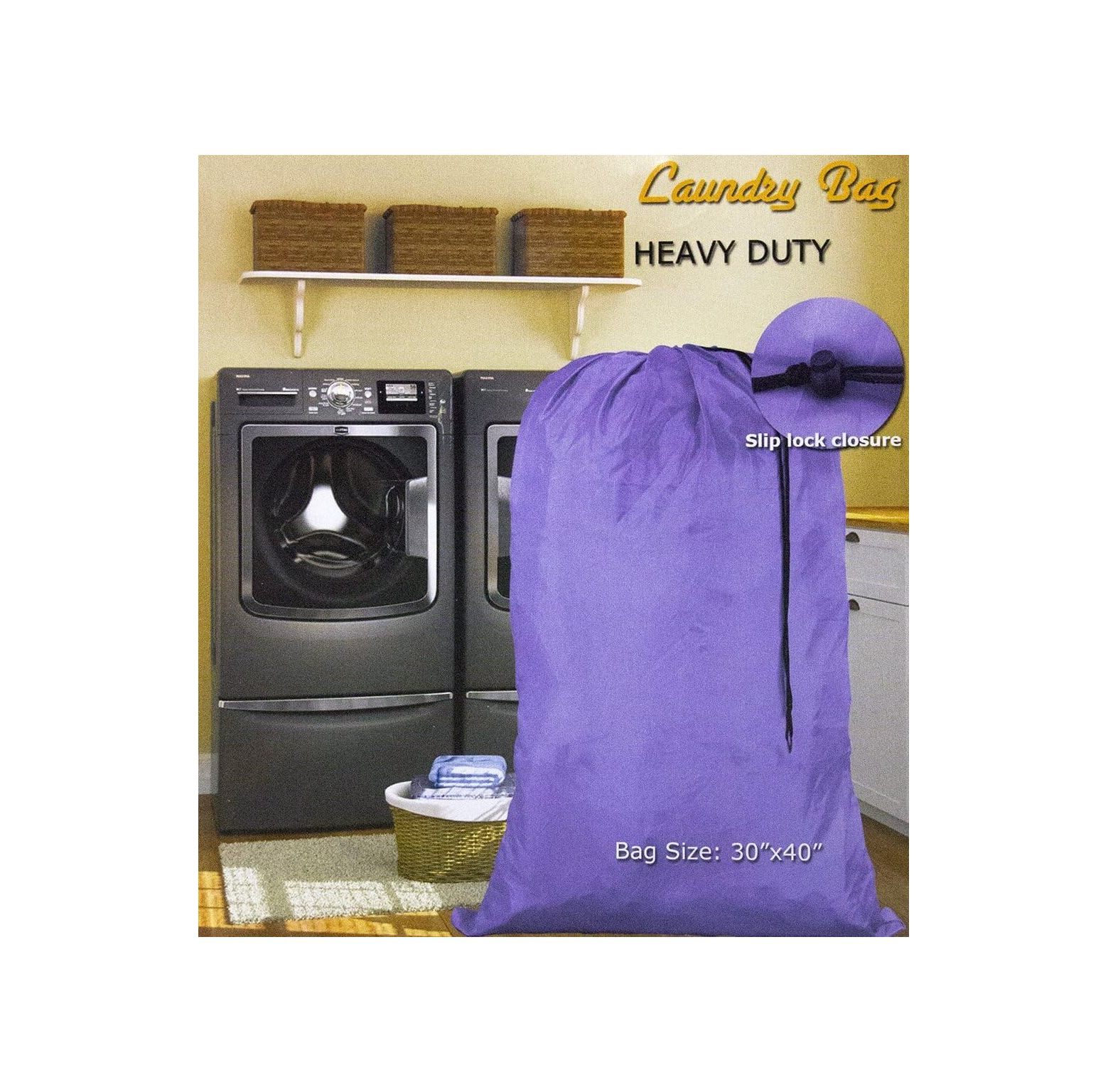 GREATYUUO Large 30 X 40 Inch Heavy Duty Nylon Laundry Bag with