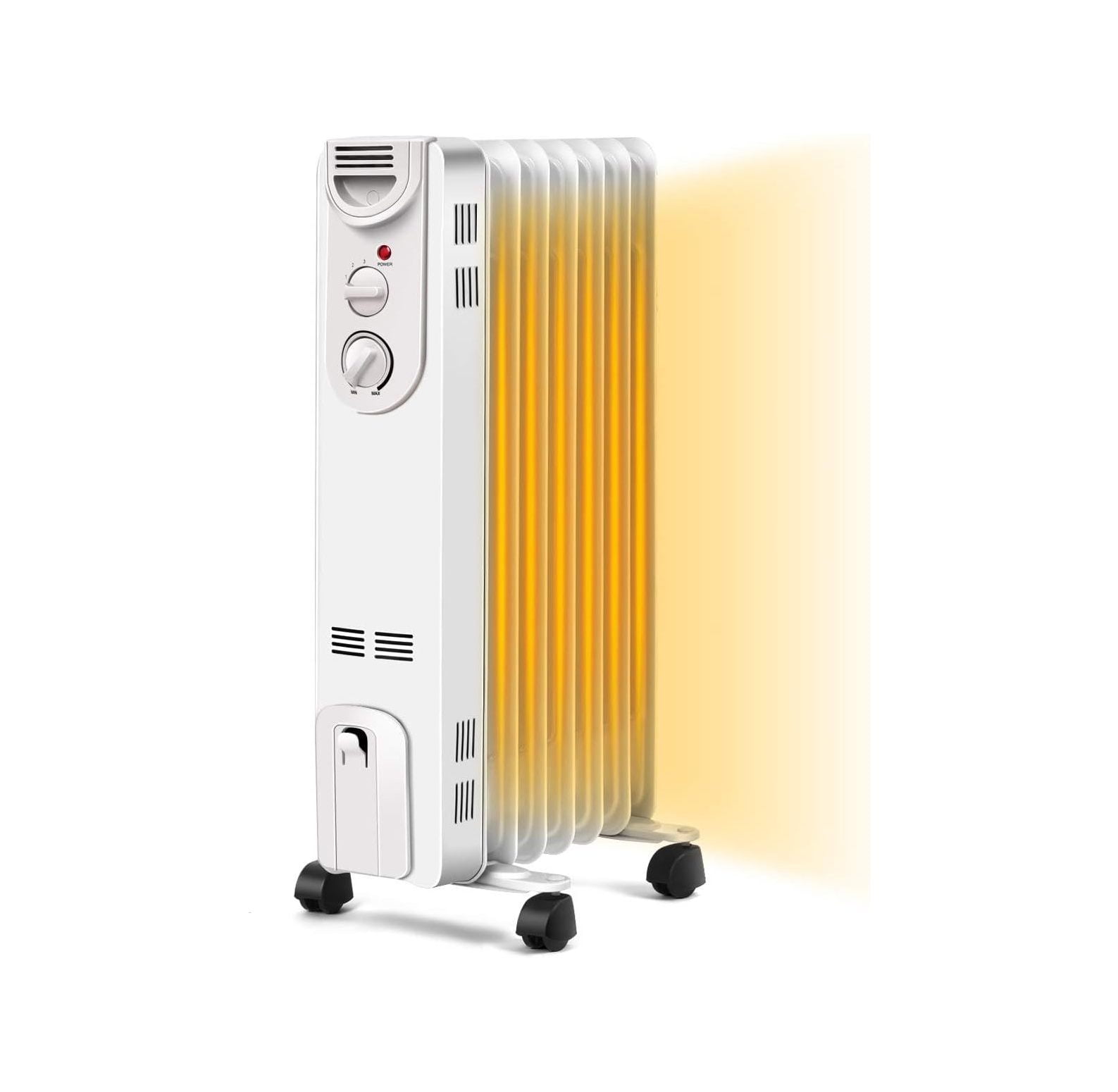 GREATYUUO Oil Filled Radiator Heater, 1500W Portable Oil Heaters with 3