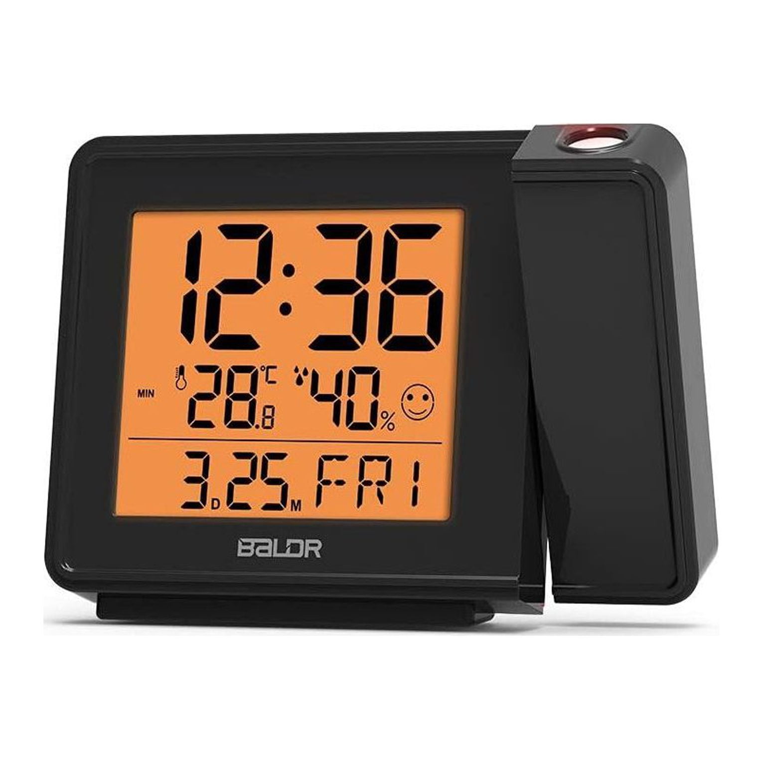 GREATYUUO Projection Alarm Clock Atomic Digital Alarm Clock with