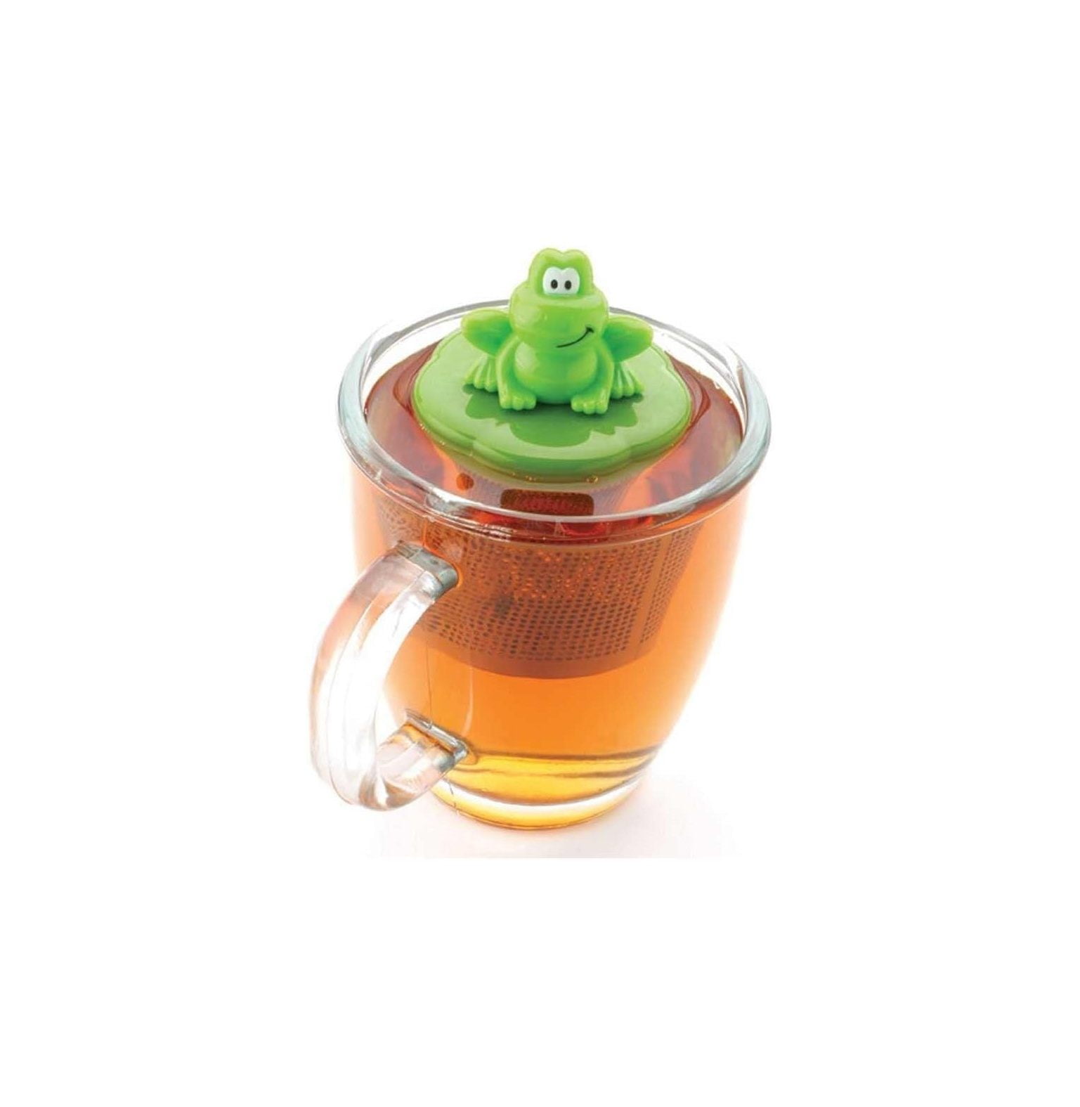 GREATYUUO Ribbit Frog Floating Stainless Steel Loose Leaf Tea Cup