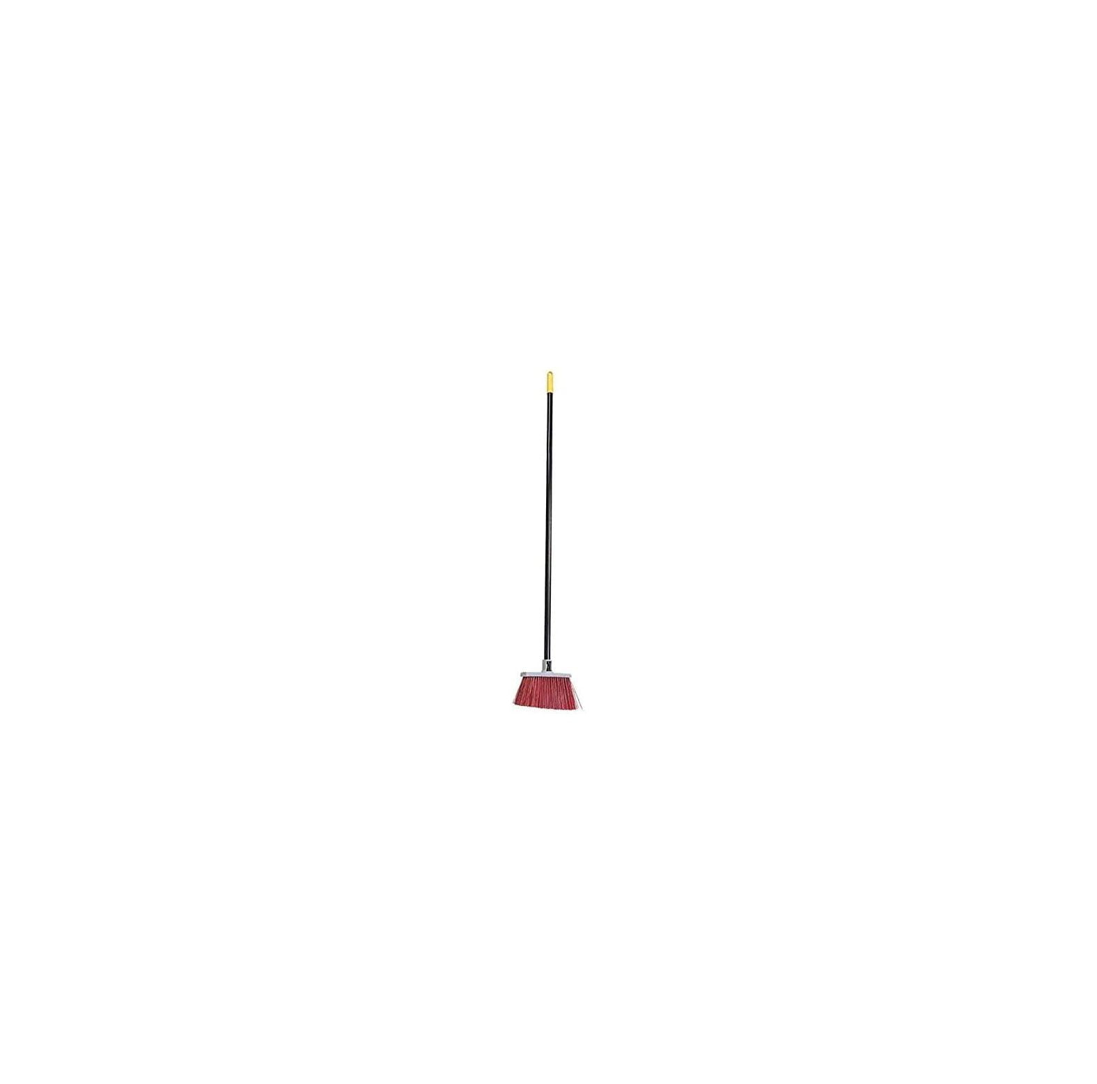 GREATYUUO Rough Surface Upright Broom, Handle 481/2inch L, Red