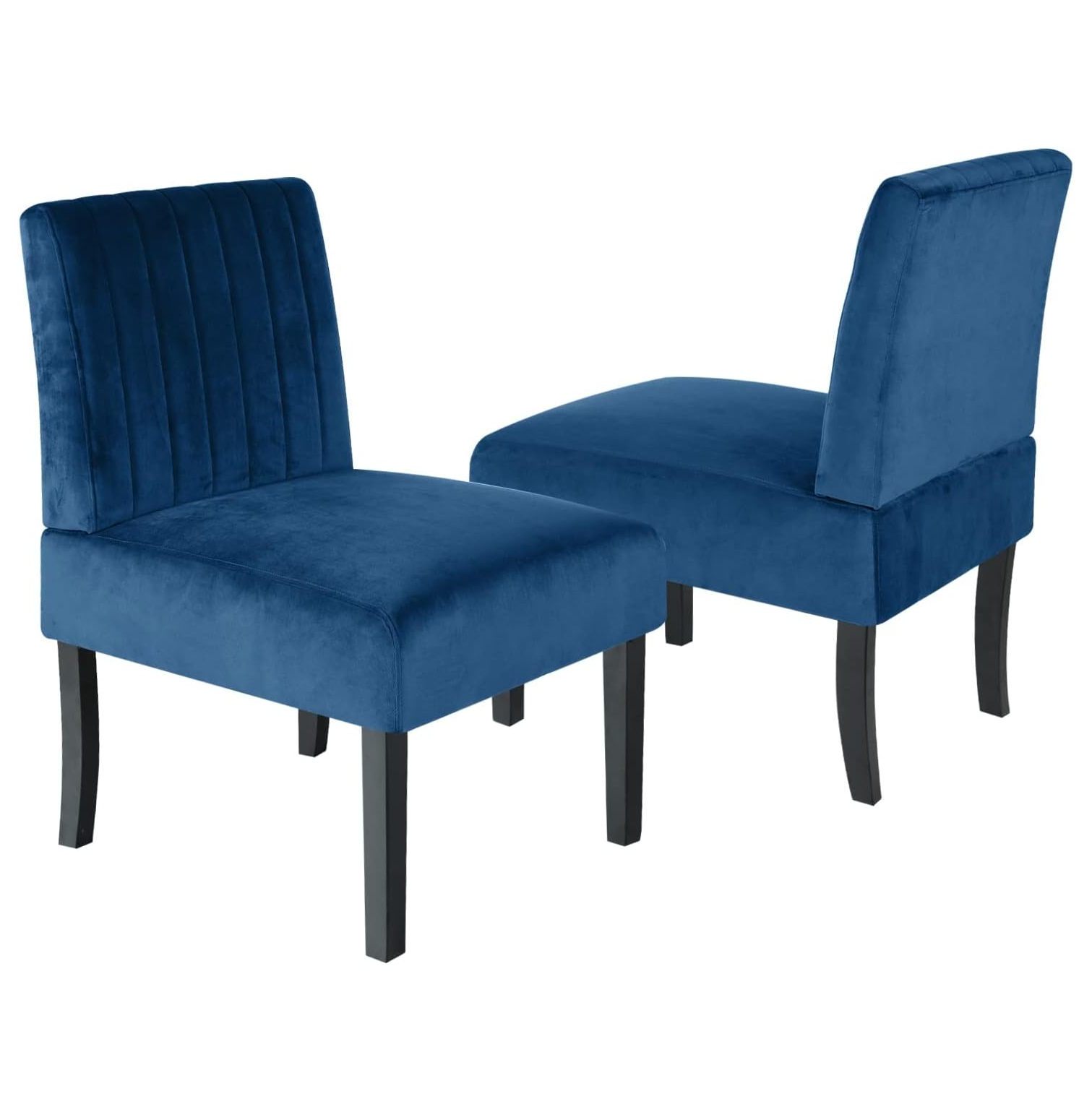 GREATYUUO Set of 2 Armless Accent Chair, Dining Chair for Living Room