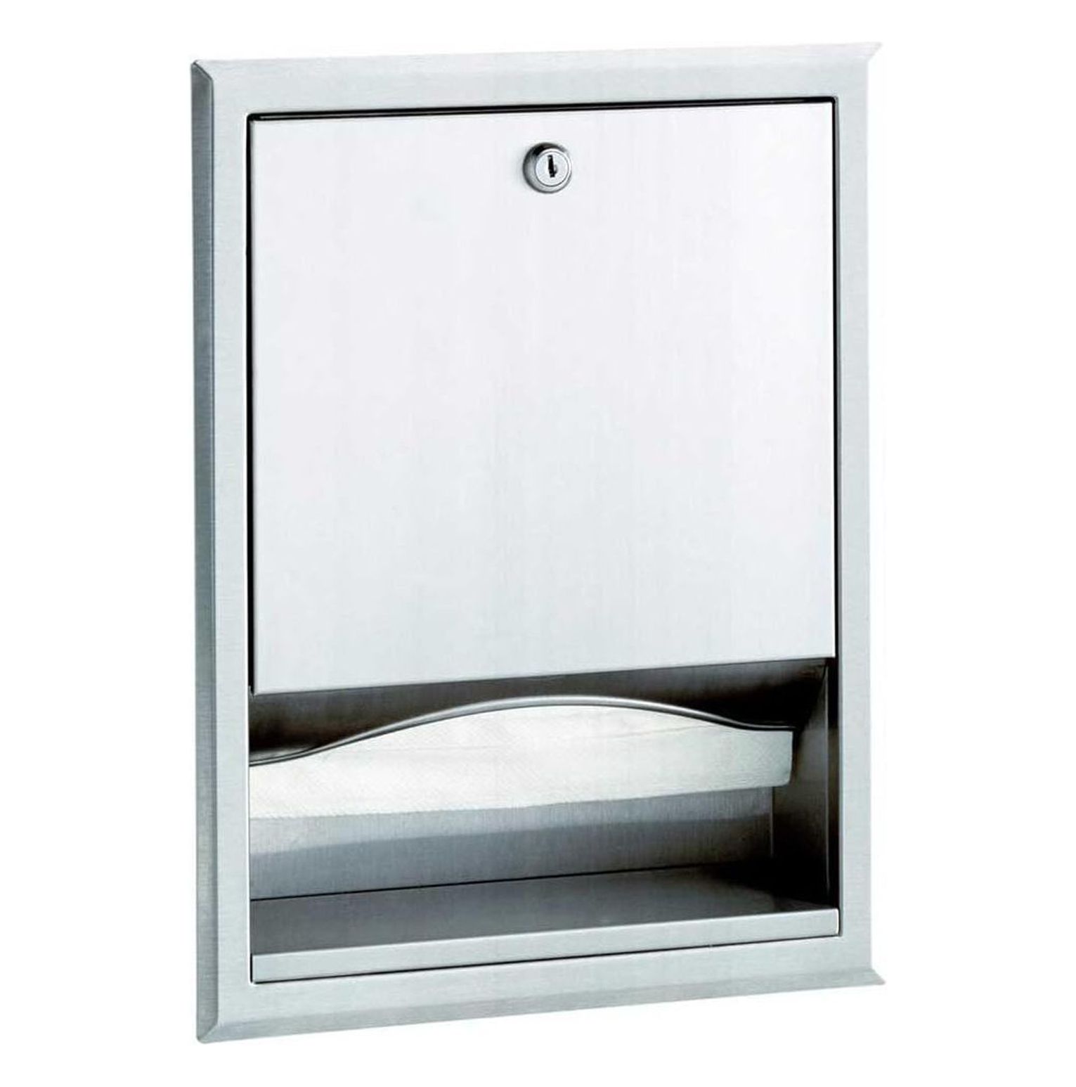 GREATYUUO Stainless Steel Recessed Paper Towel Dispenser