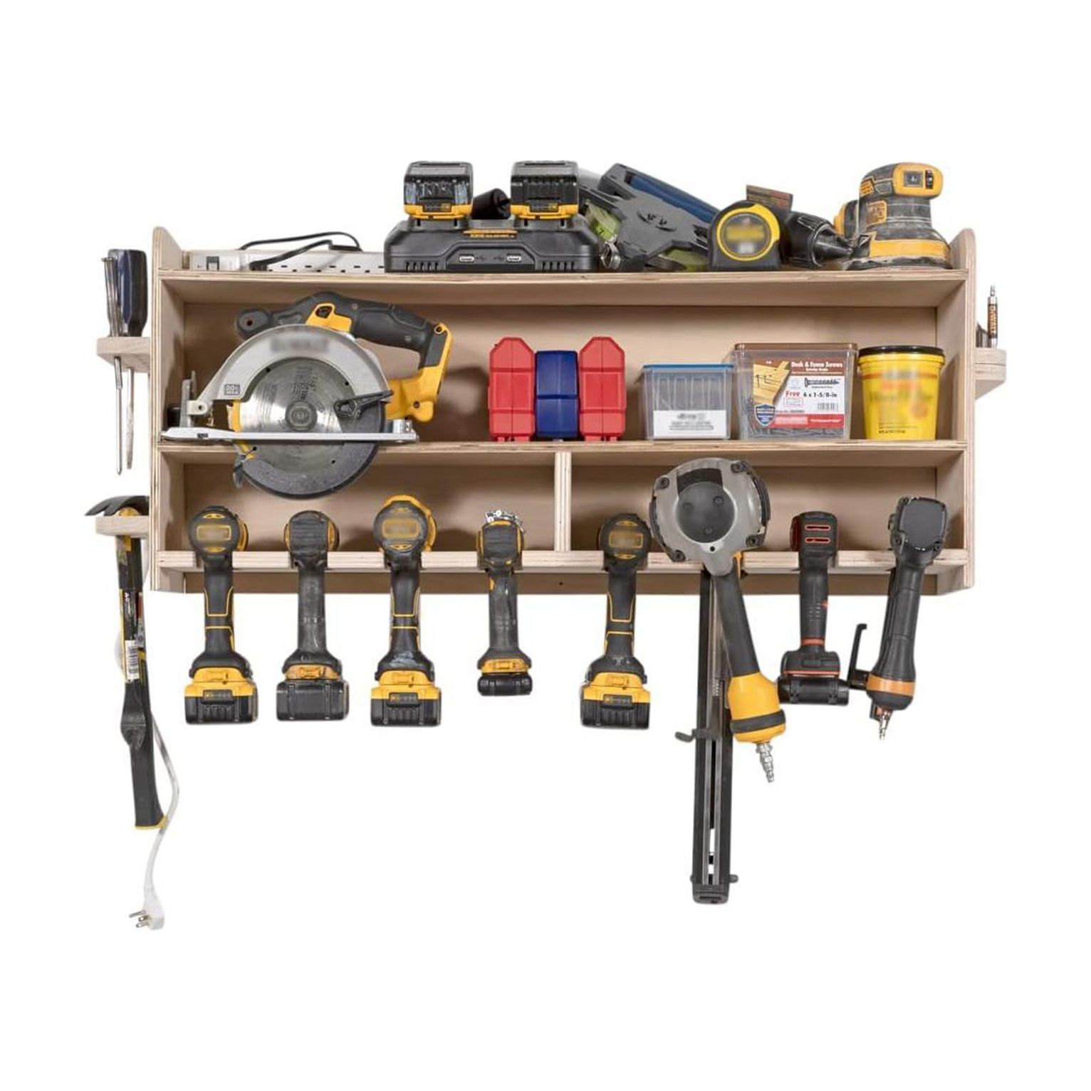 GREATYUUO Tool Organizer Cordless Tool Storage Made with Wood