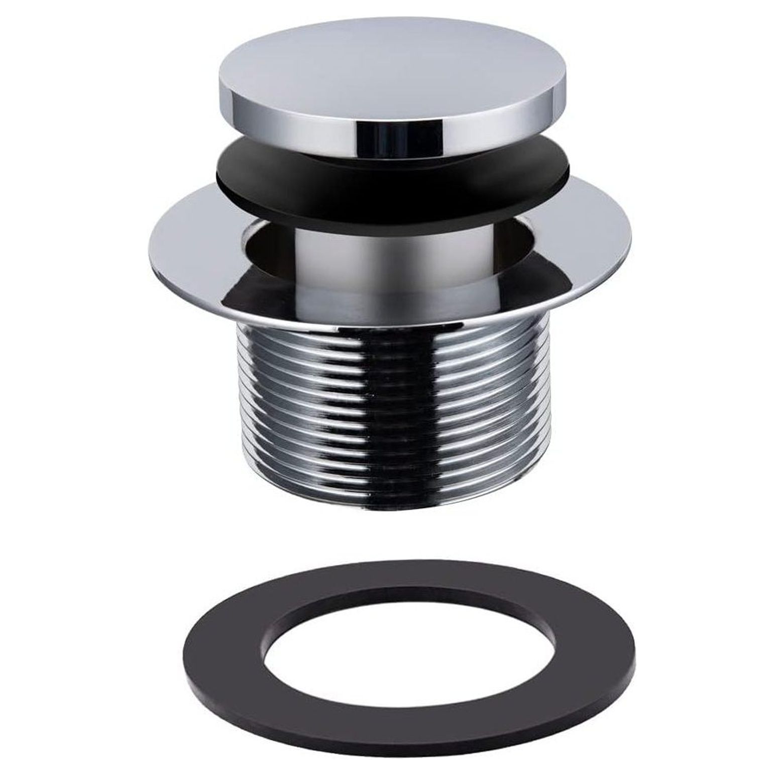 GREATYUUO Tub Drain 11/2" NPSM Coarse Thread TipToe Style Polished