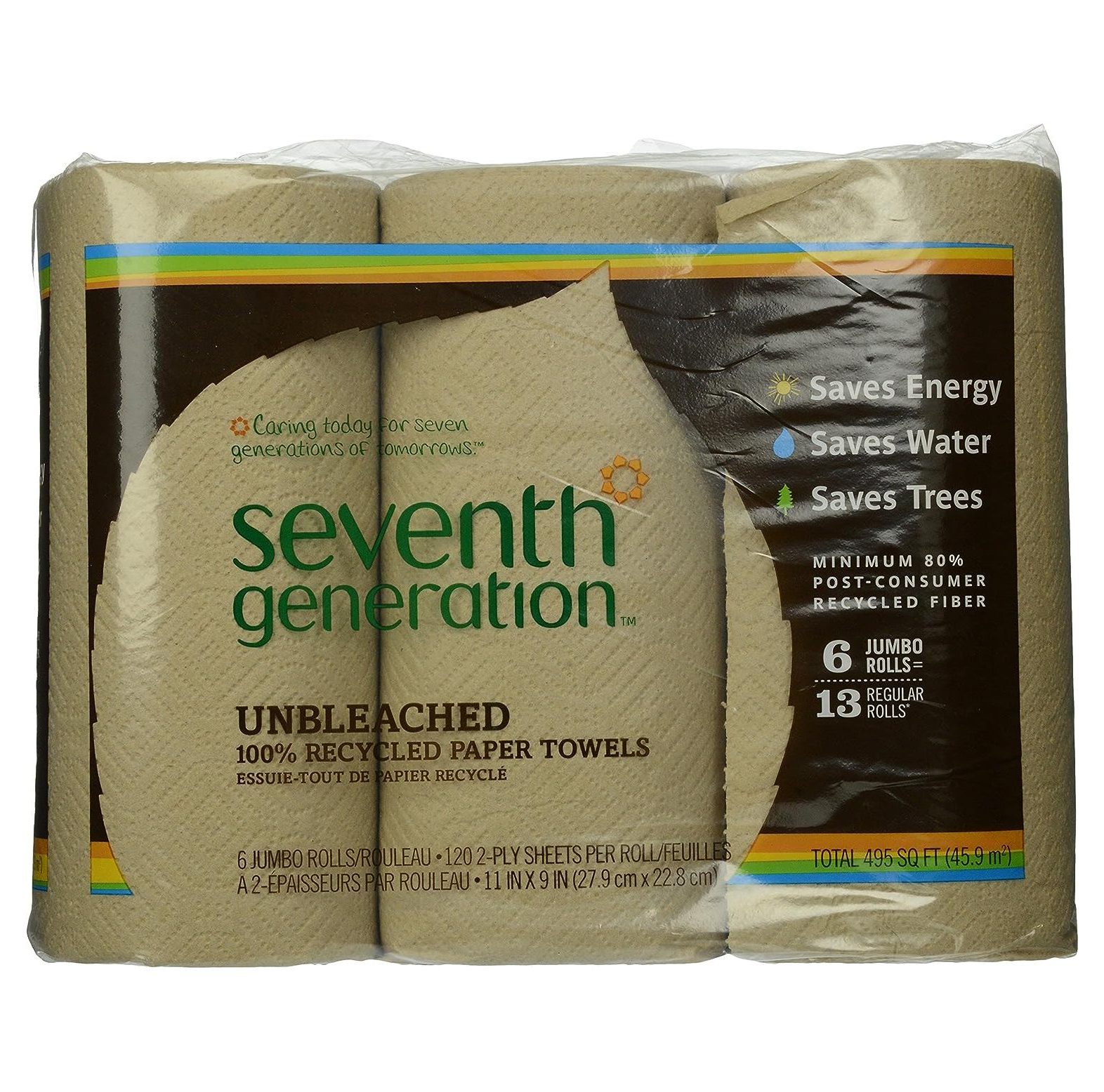 GREATYUUO Unbleached Paper Towel, 6 Count