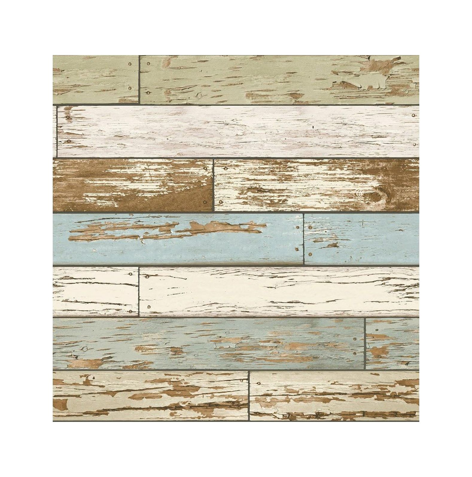GREATYUUO by Brewster NU2188 Old Salem Vintage Wood Green Planks Peel