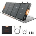 GRECELL 120W Bifacial Portable Solar Panel for Power Station Generator