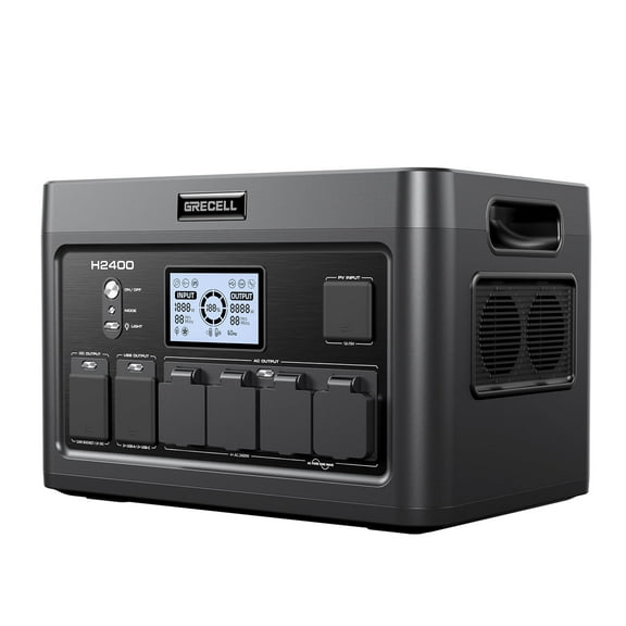 GRECELL 2400W Continuous / 4800W Peak Portable Power Station