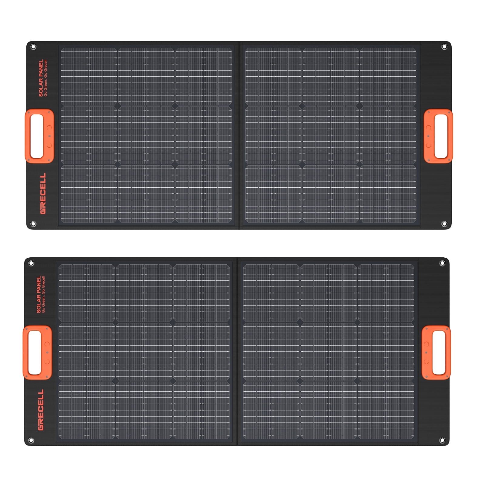 GRECELL 2Pack 100W Portable Solar Panel for Power Station Generator, 20V Foldable Solar Cell Solar Charger with MC-4 High-Efficiency Battery Charger for Outdoor Camping