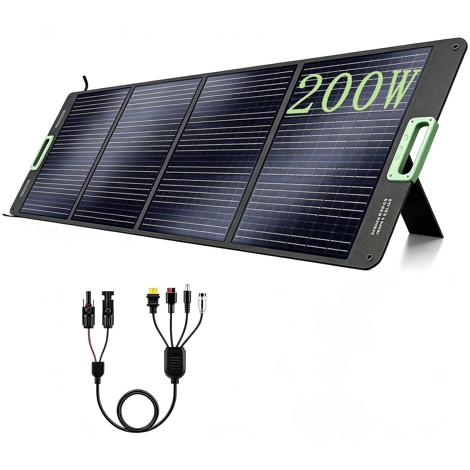 GRECELL Portable Foldable 200W Solar Panel Kit for Camping RV Power Station