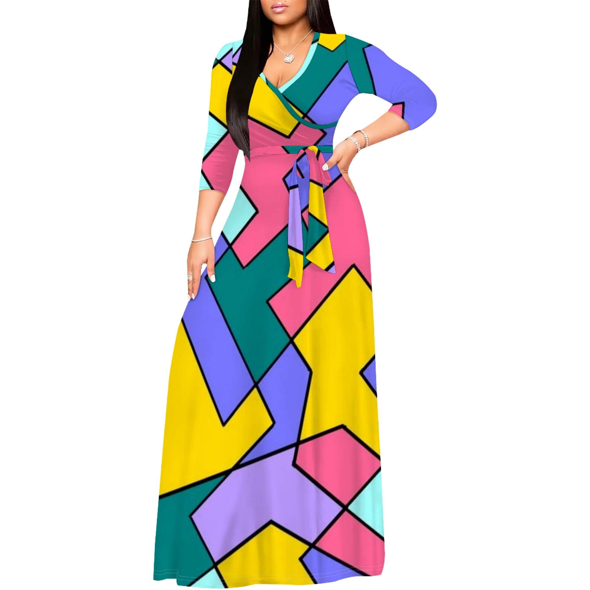 GRECERELLE Women s Short Sleeve Maxi Dresses Casual Long Dresses with Pockets Walmart