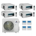 thumbnail image 1 of GREE Multi Gen2 Series 30,000 BTU 4-Zone Concealed Duct 9K+9K+9K+18K Ductless Mini-Split System, 1 of 3