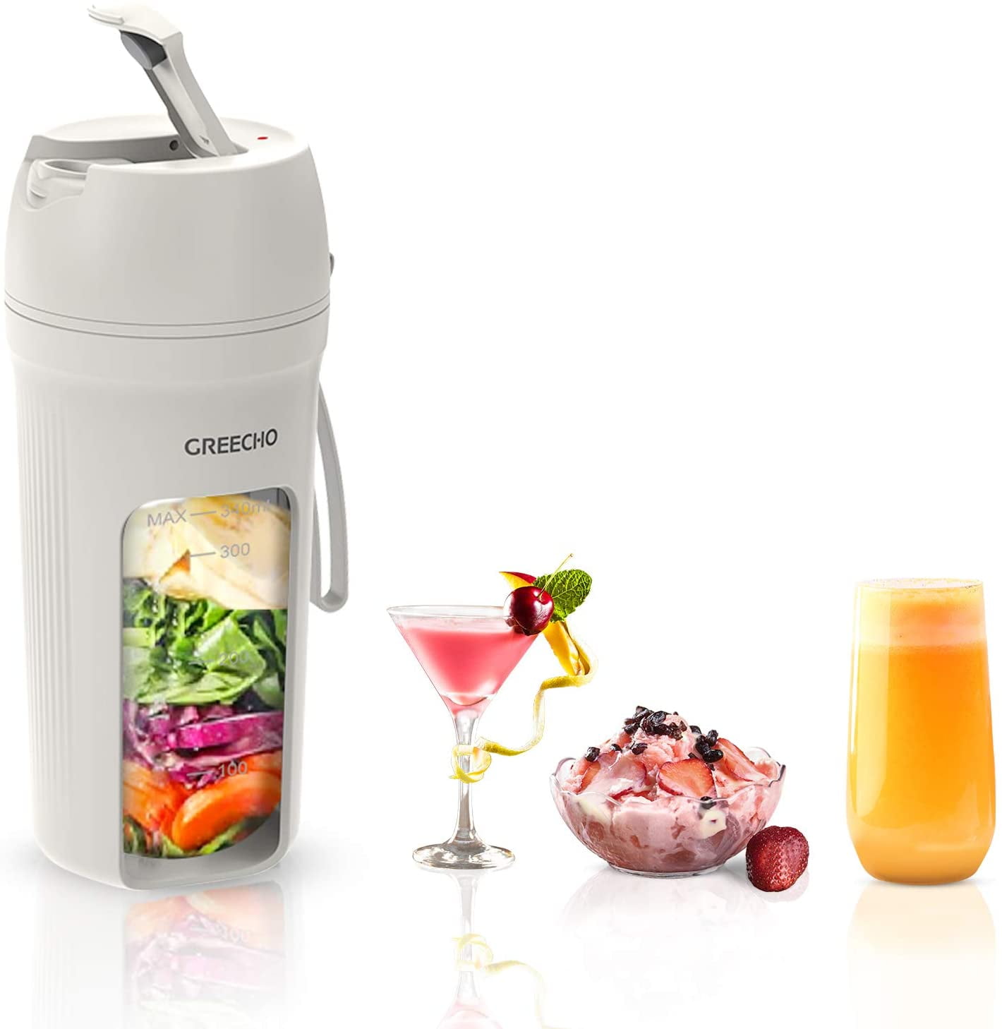 AiDot Ganiza 3-In-1 Portable Blender for Shakes and Smoothies
