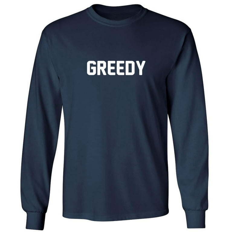 トップス 8e greedy 8 long sleeve t-shits black GREEDY Adult Long Sleeve T-shirt - Walmart.com