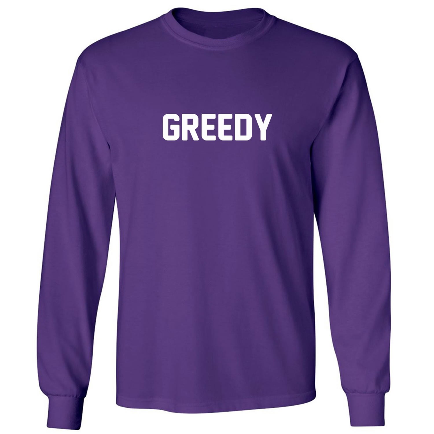 トップス 8e greedy 8 long sleeve t-shits black GREEDY Adult Long Sleeve T-shirt - Walmart.com